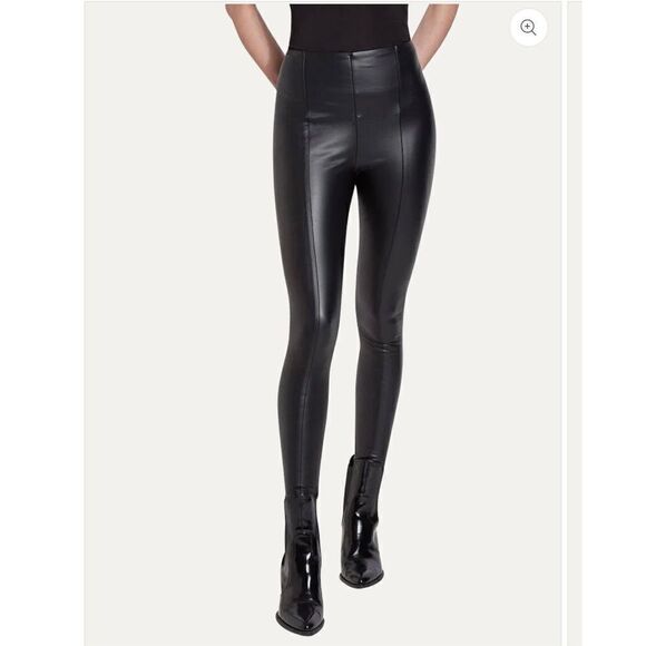 Lysse Black High Waisted Faux
Leather Leggings size m - Picture 1 of 8